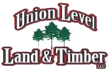 Union Level Land & Timber LLC logo featuring the company name in bold text with an image of three trees in the center.