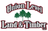 Union Level Land & Timber LLC logo featuring the company name in bold text with an image of three trees in the center.